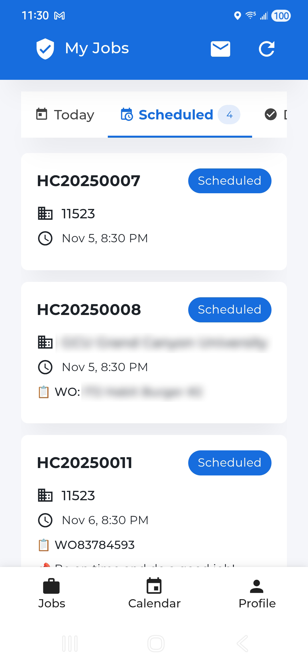 Mobile App Dashboard